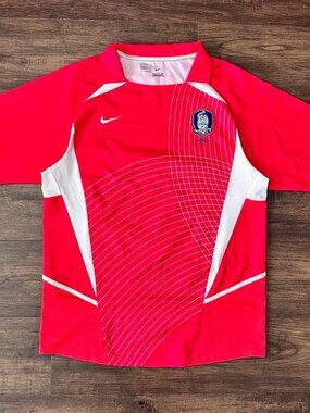 NIKE SOUTH KOREA 2002 VINTAGE SOCCER JERSEY PINK - XL